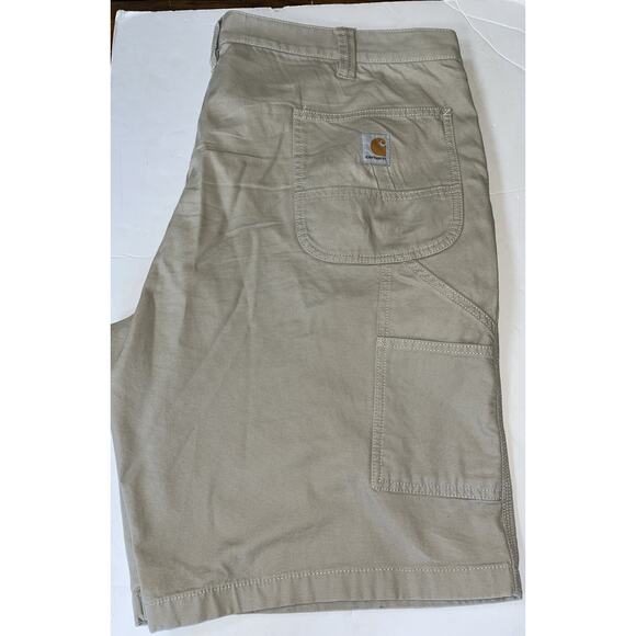 Carhartt khaki Relaxed Rugged Flex Canvas Work Shorts‎ 42x11 - Picture 1 of 7